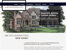 Tablet Screenshot of odonnellhomes.com